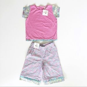 Hanna Andersson Two-Piece Floral Summer Outfit